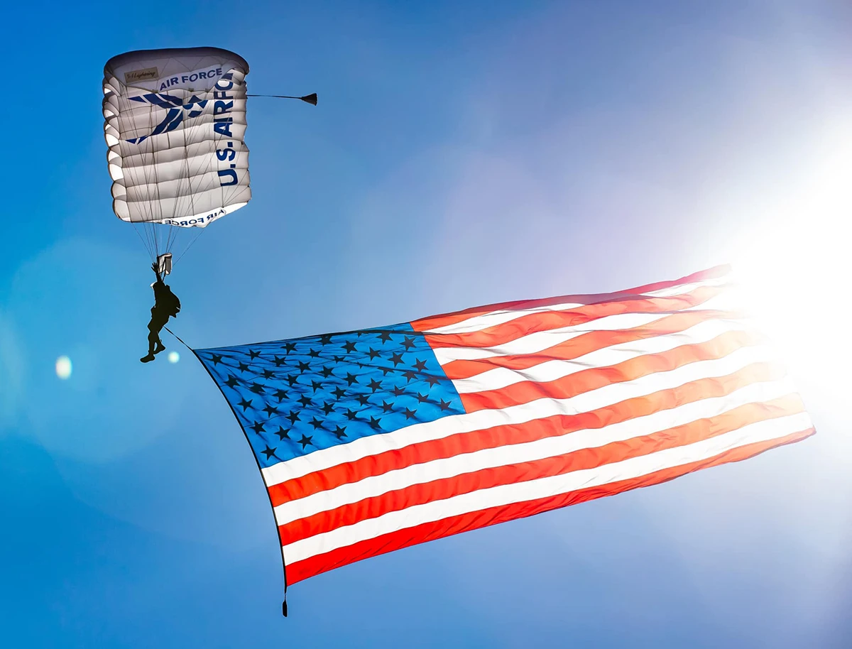 Equipo "Wings Of Blue" de la Academia de la Fuerza Area de Estados Unidos (USAFA)